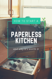 How to start a paperless kitchen - Transitioning to Zero Waste. #zerowaste #sustainability