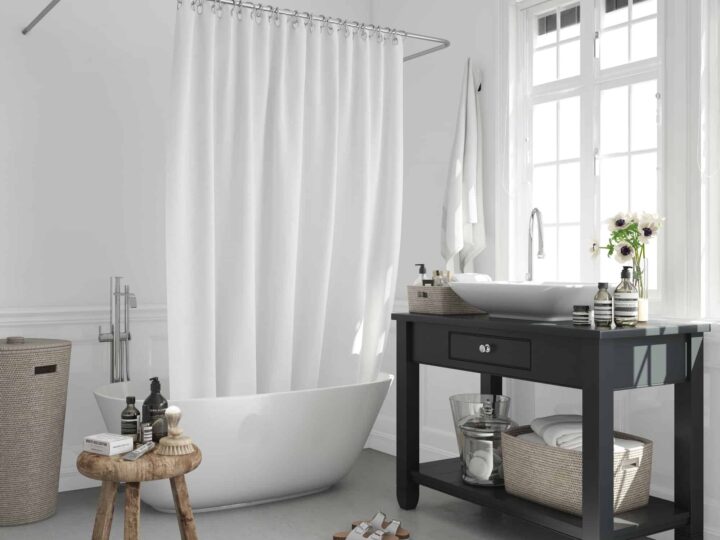 Zero waste shower curtain solutions