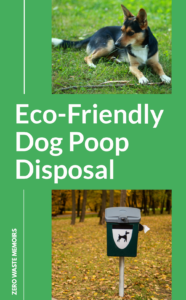 Looking to dispose of dog poop the green way? Find the most eco-friendly way to dispose of dog poop, and the options for zero waste dog poop disposal, here!