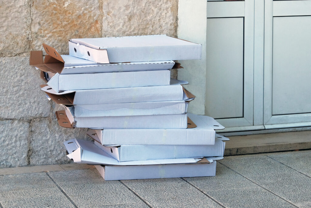 Can you compost pizza boxes?